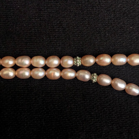 Genuine pink pearl necklace - Picture 5 of 6